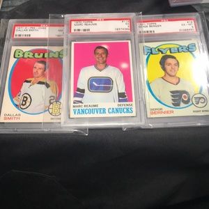 Vintage hockey cards from 70s lot of 3